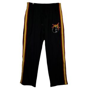 The Hundreds Mitchell & Ness 2XL XXL Tear Away‎ Pants Black Yellow Red NWT